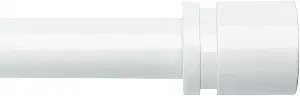 Adjustable White Curtain Rod