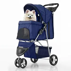 MoNiBloom 3-Wheel Pet Stroller