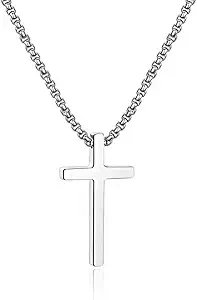 M MOOHAM Men's Cross Necklace