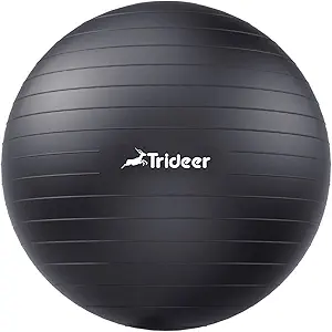 Trideer Yoga Exercise Ball with Pump