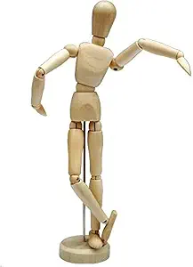 HSOMiD 12" Wooden Manikin Mannequin