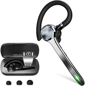 Bluetooth Headset with 72-Hour Charging Case