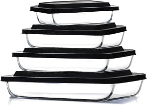 Eatex 8-Piece Glass Casserole Dishes