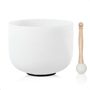 F Note Heart Chakra Quartz Singing Bowl