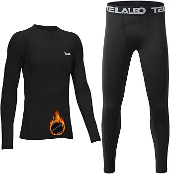 TELALEO Kids' Thermal Compression Baselayer Set