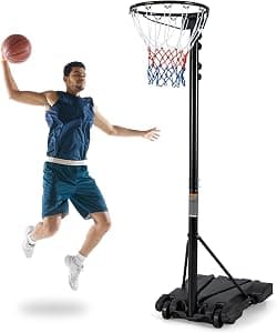 Goplus Portable Height Adjustable Basketball Hoop
