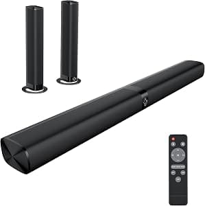 Sound Bar with Detachable Speakers & Bluetooth