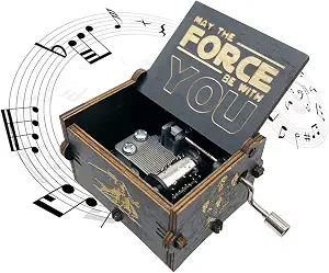 Star Wars Wooden Hand Crank Music Box