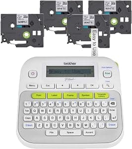 Brother P-Touch PTD210 Label Maker Bundle