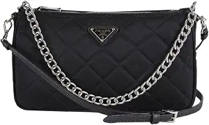 Prada Quilted Tessuto Nylon Chain Bag