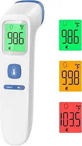 Digital Forehead Thermometer with Fever Alarm