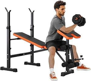 6-in-1 Multi-Function Weight Bench Set