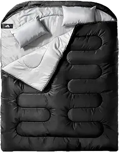 Mereza Double Sleeping Bag with Pillow