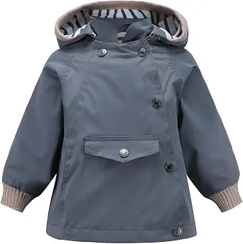 ACESTAR Kids Waterproof Hooded Rain Jacket