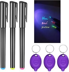 Invisible Ink Spy Pen with UV Flashlight