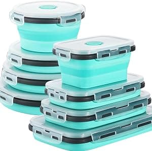 Collapsible Food Storage Containers 8-Pack