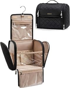 BAGSMART Makeup Bag with Hanging Hook