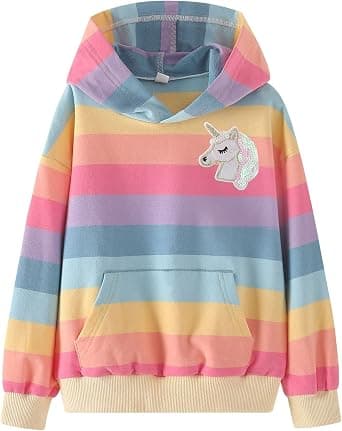 WELAKEN Unicorn Sweatshirts for Girls