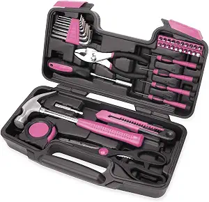 Pink All-Purpose Household Tool Kit