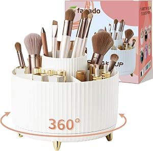 360° Rotating Makeup Brush Holder