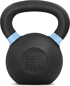 Yes4All Powder Coated Cast Iron Kettlebell