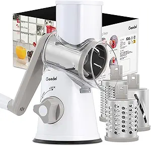 Geedel Rotary Cheese Grater & Vegetable Slicer