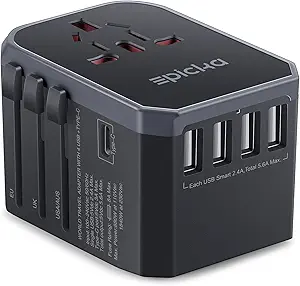 EPICKA Universal Travel Adapter with USB-C