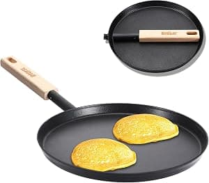 8-inch Wooden Handle Griddle Pan