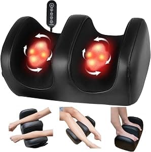 Electric Foot Massager with Heat & Shiatsu