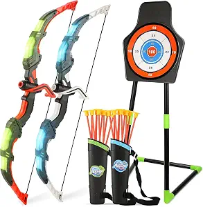 LED Bow and Arrow Set for Kids