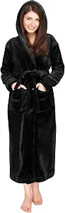 NY Threads Fleece Hooded Bathrobe