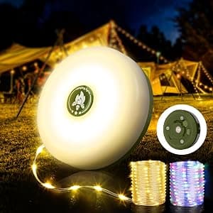 OGERY 4-in-1 Rechargeable Camping String Lights