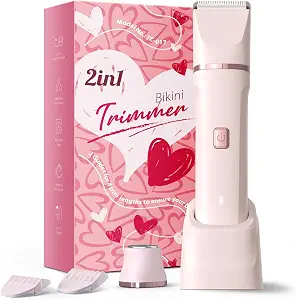 Bikini Trimmer for Women - Electric Razor with USB Dock