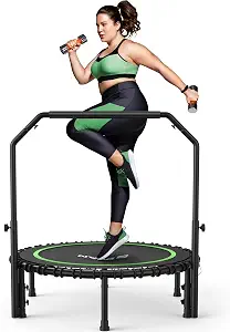 BCAN Foldable Mini Trampoline with Handle