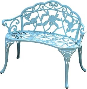 KAILI Garden Bench, Light Blue