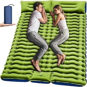 Double Sleeping Pad with Built-in Foot Pump