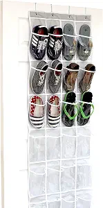 Simple Houseware Over The Door Shoe Organizer