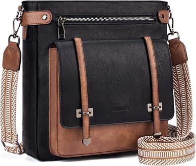Women's Multi Pocket Leather Crossbody Bag