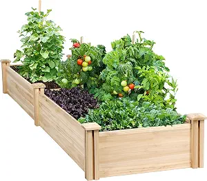Yaheetech 8ft Wooden Raised Garden Bed