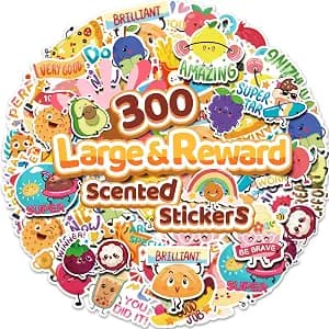 300PCS Large Scratch and Sniff Stickers