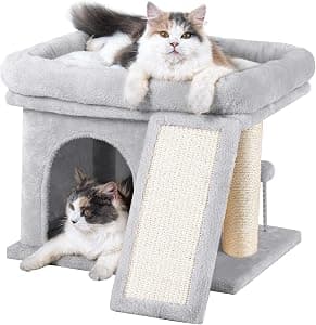 14in Cat Tree Tower with Perch Bed