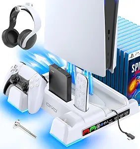 PS5 Stand and Cooling Station with Charger