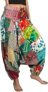 Tribe Azure Cotton Harem Pants