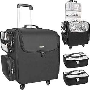 Relavel Rolling Makeup Train Case