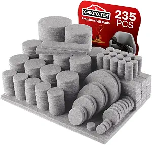 X-Protector Grey Felt Furniture Pads