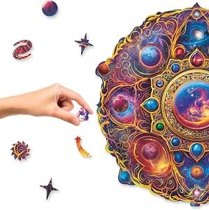 UNIDRAGON Wooden Mandala Space Dreams Puzzle
