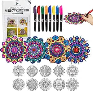 Hula Home Stained Glass Mandala Art Kit