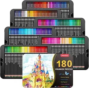 Soucolor 180-Color Artist Colored Pencils