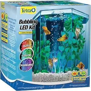 Tetra Bubbling LED Hexagon Aquarium Kit