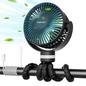 Momcozy Portable Stroller Fan with LED Light